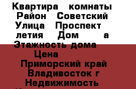 Квартира 2 комнаты › Район ­ Советский › Улица ­ Проспект 100-летия  › Дом ­ 120 а › Этажность дома ­ 9 › Цена ­ 20 000 - Приморский край, Владивосток г. Недвижимость » Квартиры аренда   . Приморский край